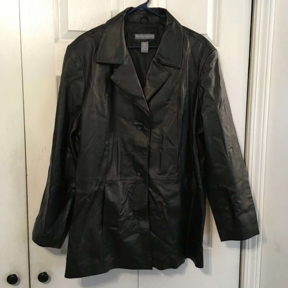 Jessica Holbrook Black Genuine Leather Jacket
